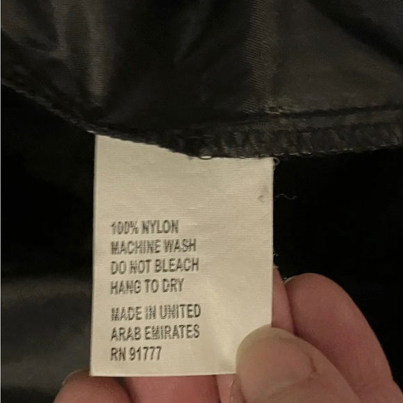 Avirex USA Vintage Nylon 1/2 Zip Pullover Hoodie Wind Rain Jacket Adult 4X Black - Picture 8 of 8